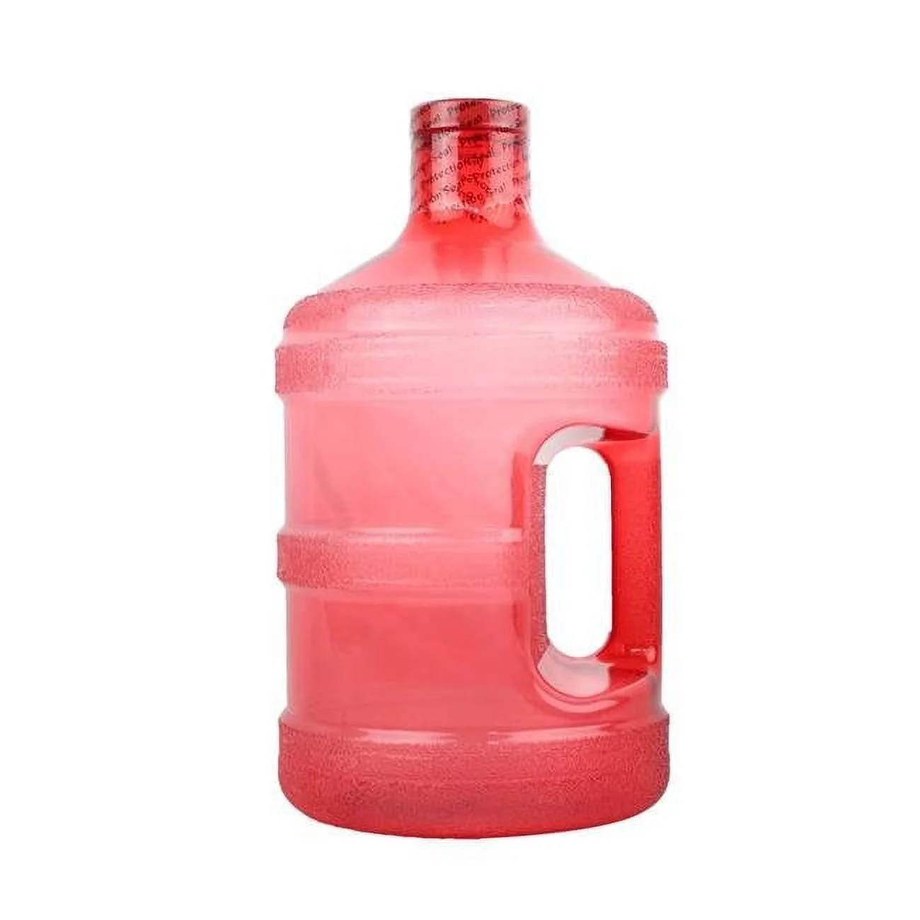 H8O PG1GTH-48-Red 1 gal Round Water Bottle with 48 mm Cap, Red