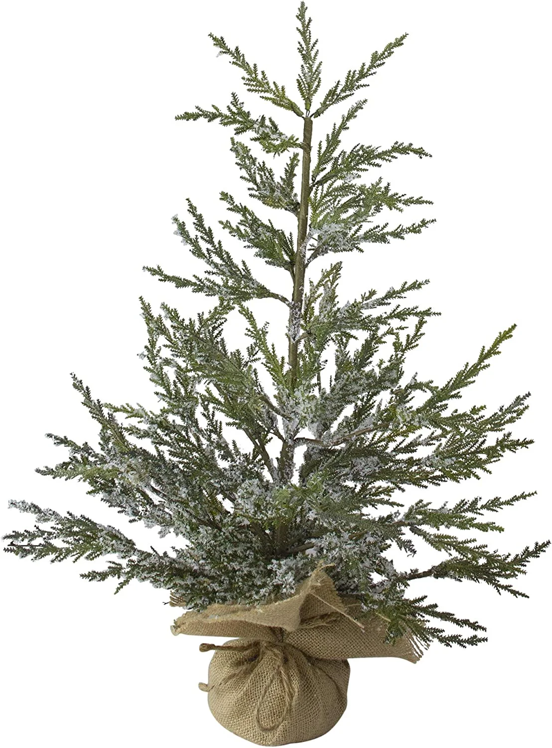 Real Touch™ Potted Medium Iced Cedar Artificial Christmas Tree - 24