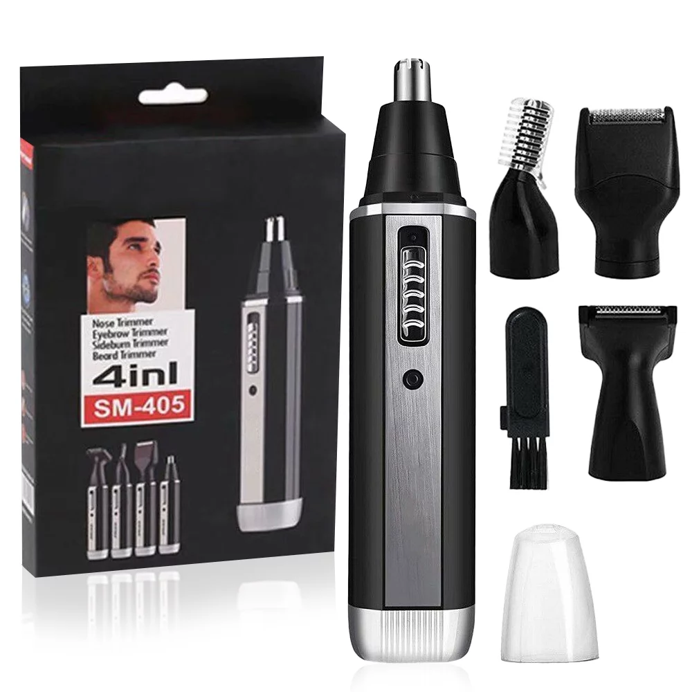 Ear and Nose Hair Trimmer for Men, Professional Painless Eyebrow & Facial Hair Trimmer, Waterproof Dual Edge Blades for Easy Cleansing, Valentine's Day Christmas Gifts for Men