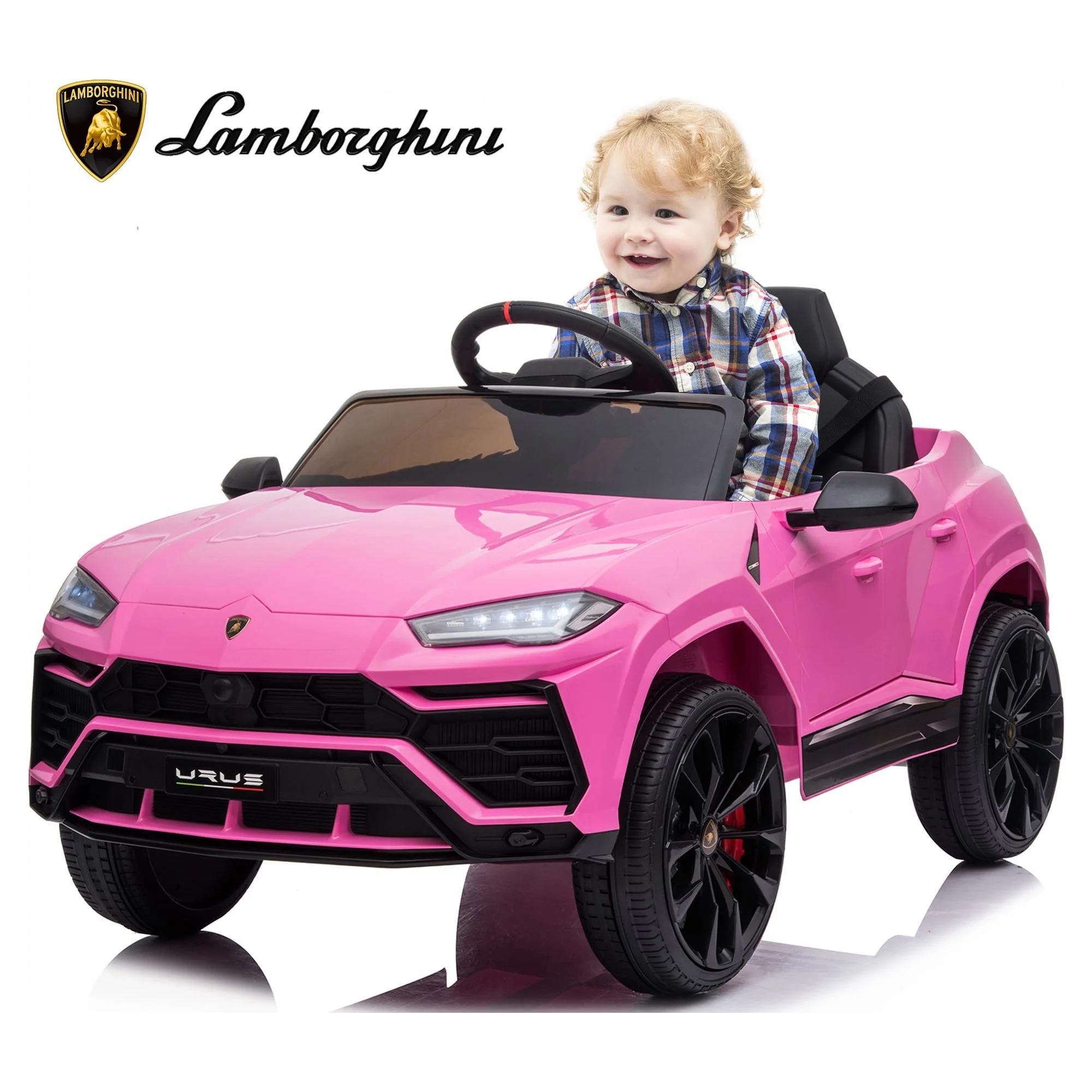 12V Kids Ride on Car for Girls Boys, Pink Electric Car Kids Battery Powered Toys with Parent Remote Control, LED Headlights, 3 Adjustable Speeds, Birthday Gift Christmas Gift for Kids