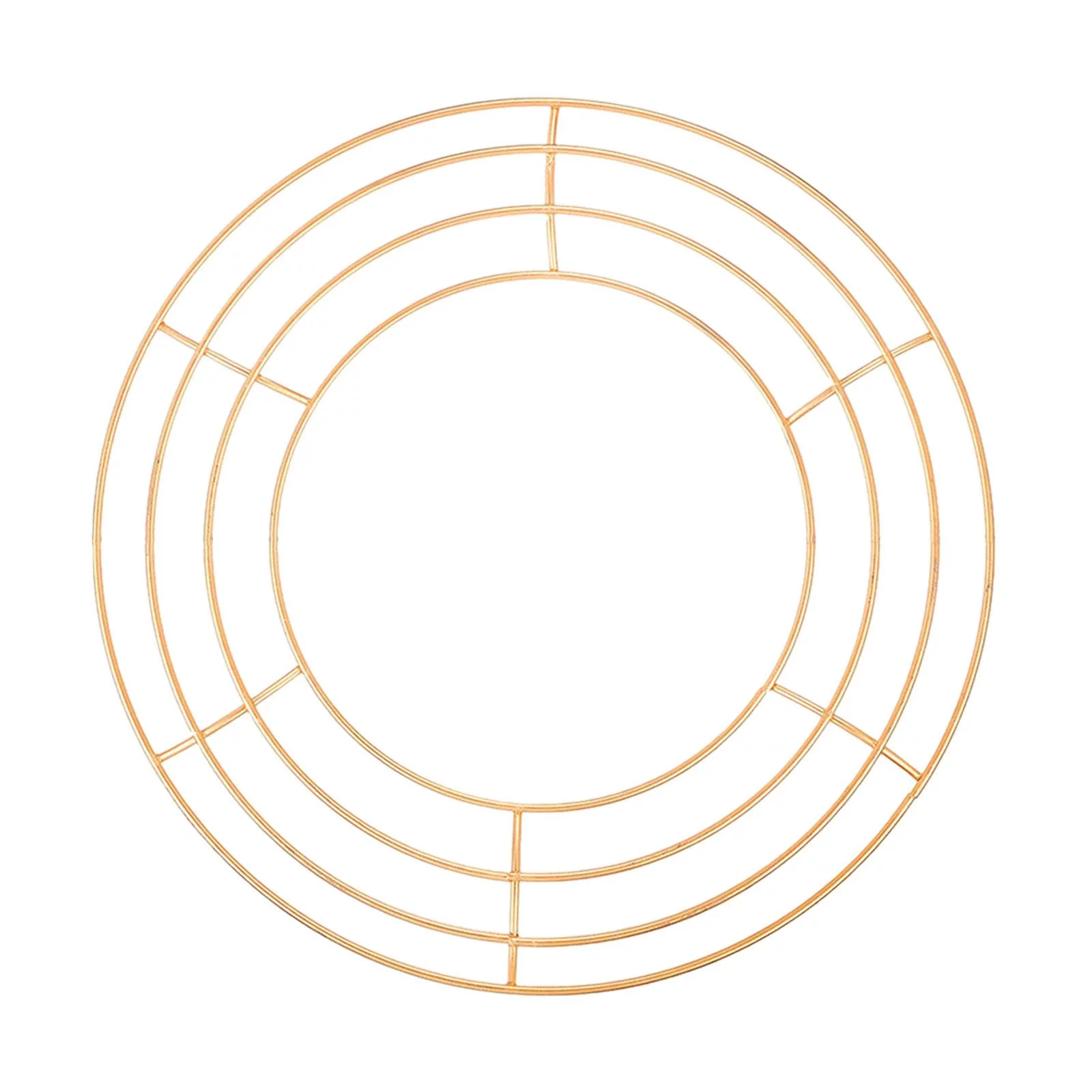 Wire Wreath Frame Wreath Rings Floral Crafts Christmas Wreath Frame Iron Flower Wreath Frame for Wedding Thanksgiving Party Gold 30cm