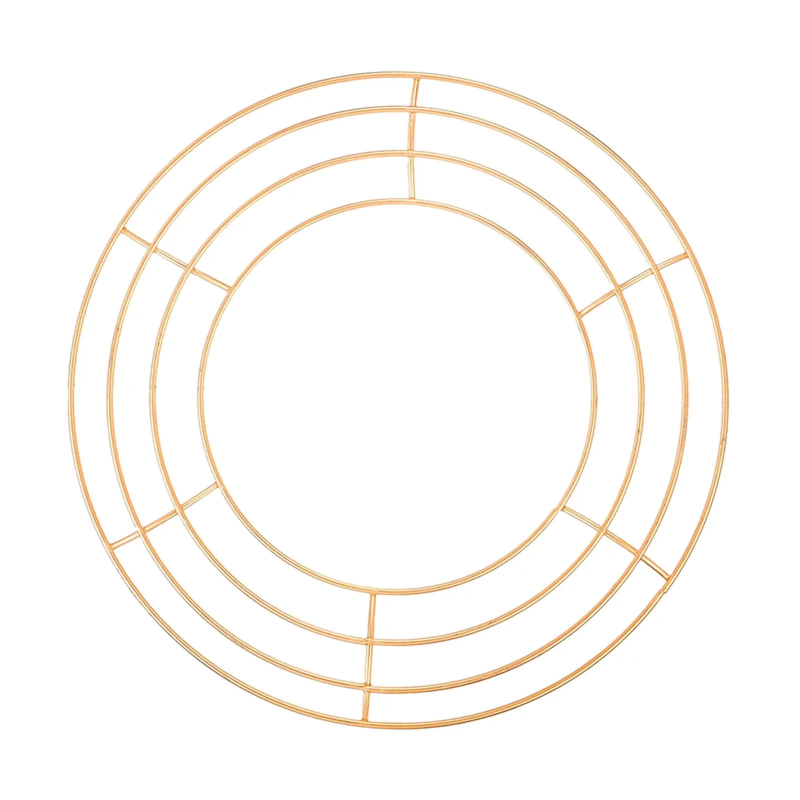 Wire Wreath Frame Wreath Rings Floral Crafts Christmas Wreath Frame Iron Flower Wreath Frame for Wedding Thanksgiving Party Gold 30cm