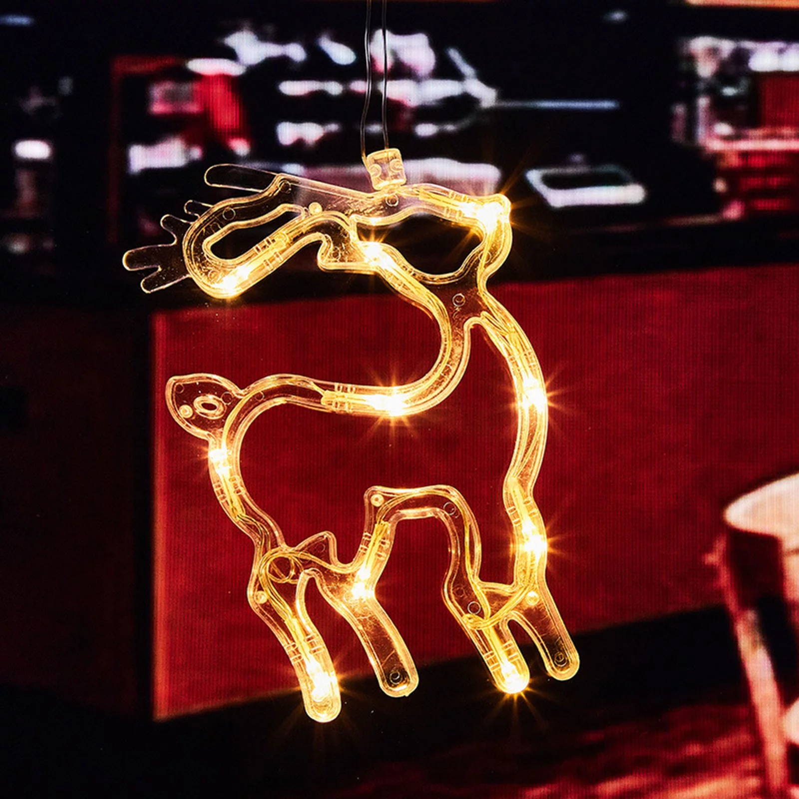 MVNSFEW Hanging Lamp Home Decoration with Lighted LED Lights for Christmas Tree Fireplace Window Indoor and Outdoor Decoration