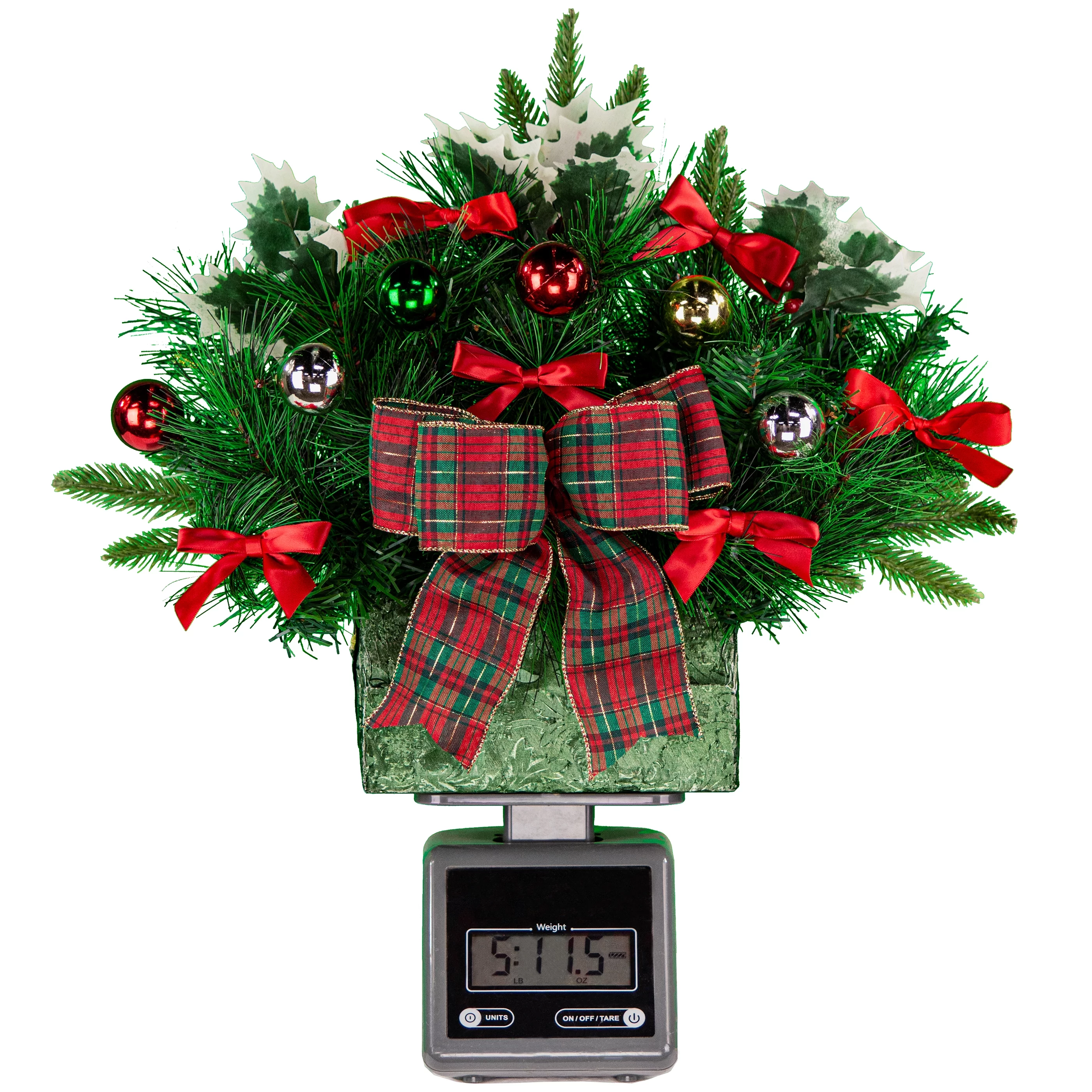 Sympathy Silks Artificial Flowers Cemetery Christmas Tree Brick Outdoor Grave Decorations for Monument