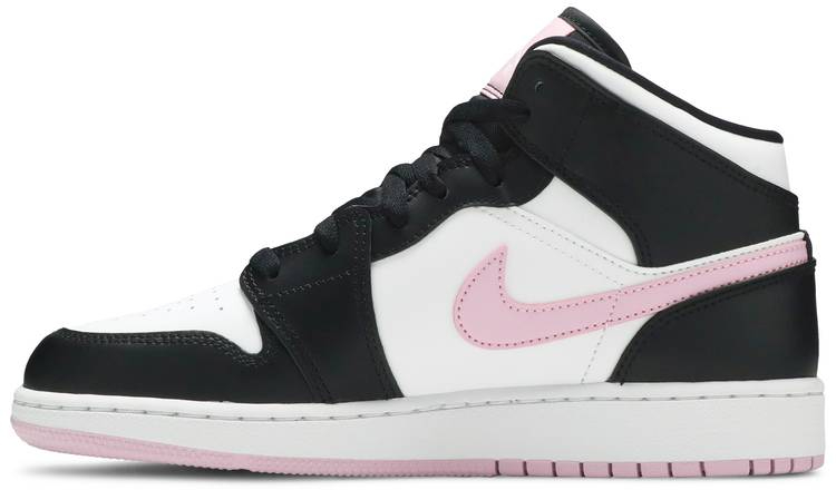 Air Jordan 1 Mid  White Light Arctic Pink  555112-103 - vstockx