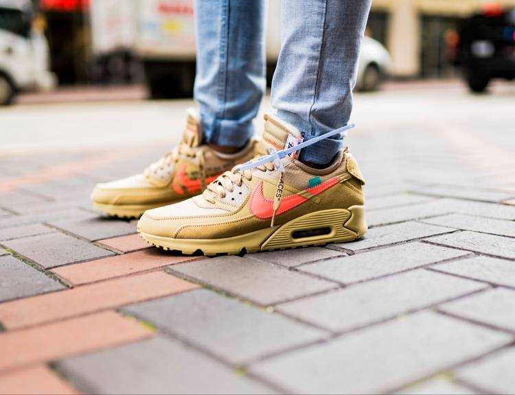 Off-White x Air Max 90 'Desert Ore' AA7293-200 - vstockx