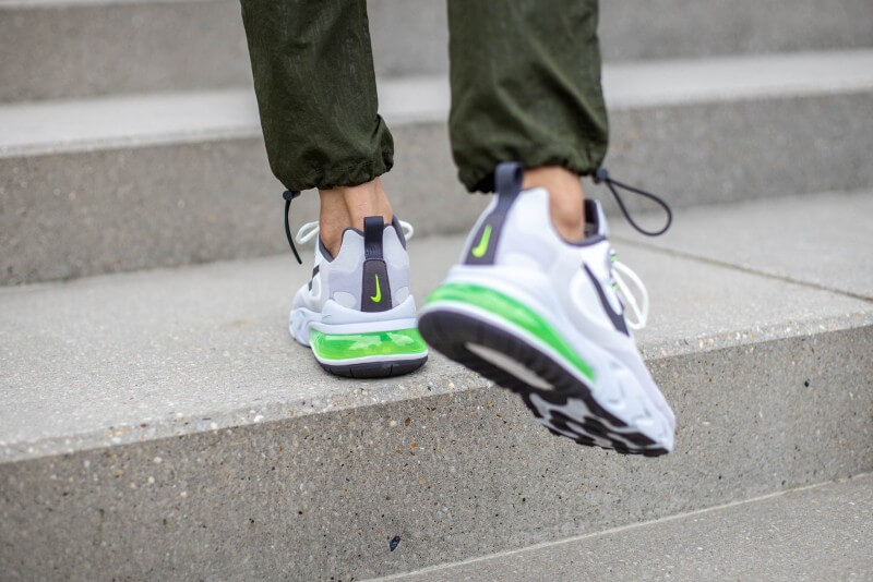 Air Max 270 React 'White Grey Electric Green' CI3866-100 - vstockx