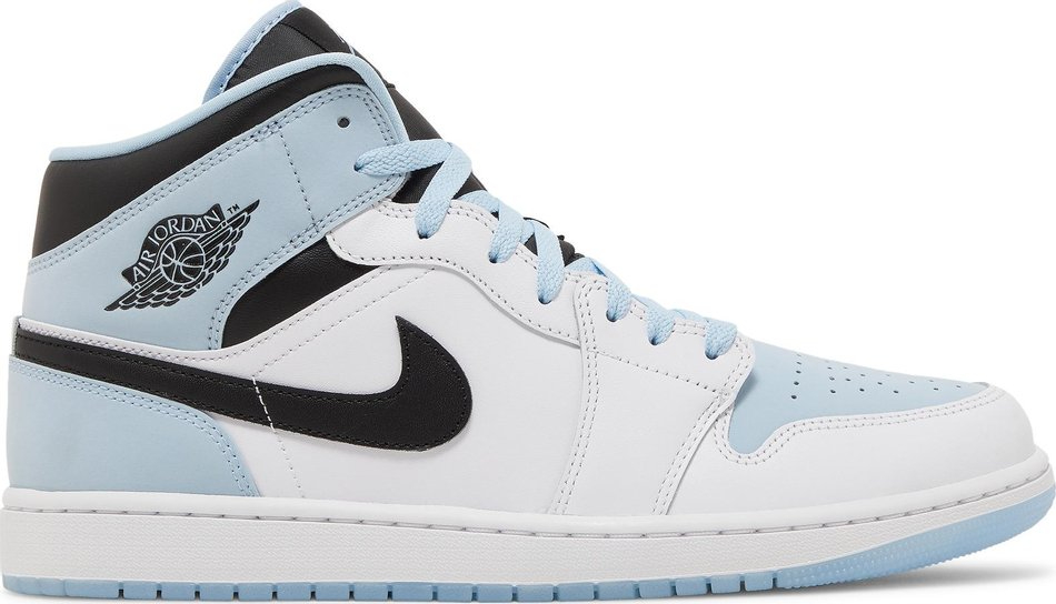 Air Jordan 1 Mid SE  White Ice Blue  DV1308-104 - vstockx