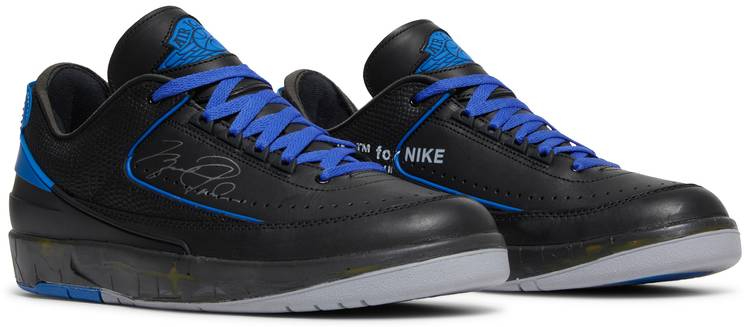 Off-White x Air Jordan 2 Retro Low SP  Black Royal  DJ4375-004 - vstockx
