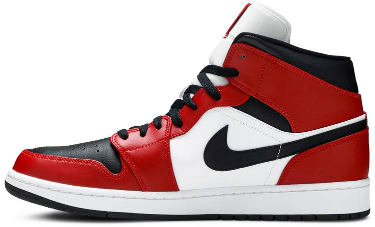 Air Jordan 1 Mid  Chicago Black Toe  554724-069 - vstockx