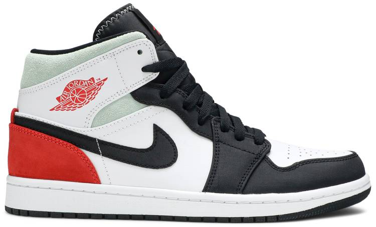 Air Jordan 1 Mid SE  Red Black Toe  852542-100 - vstockx