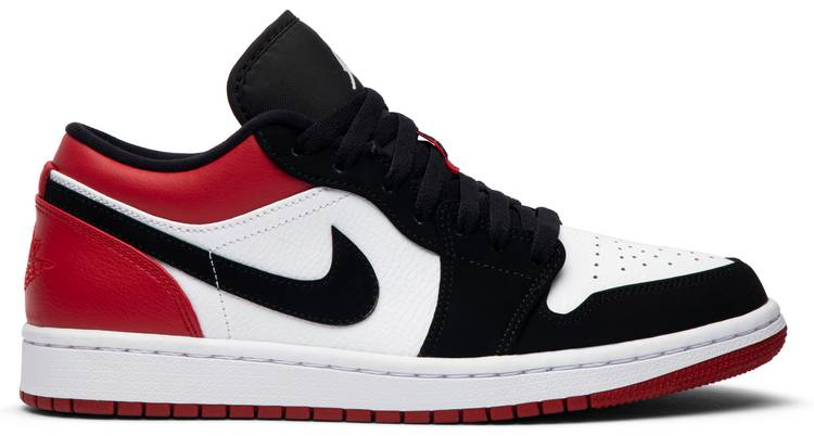 Air Jordan 1 Low  Black Toe  553558-116 - vstockx