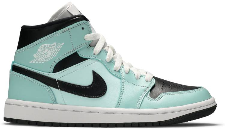 Wmns Air Jordan 1 Mid  Aqua Black  BQ6472-300 - vstockx