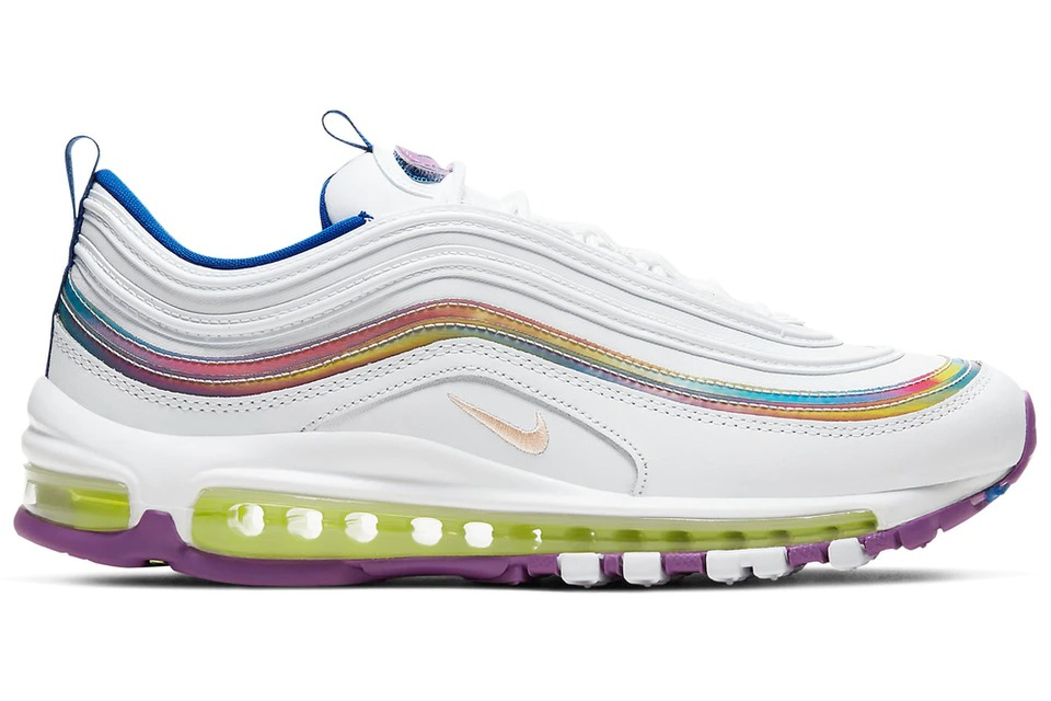 Wmns Air Max 97 SE 'White Iridescent Stripes' CW2456-100 - vstockx