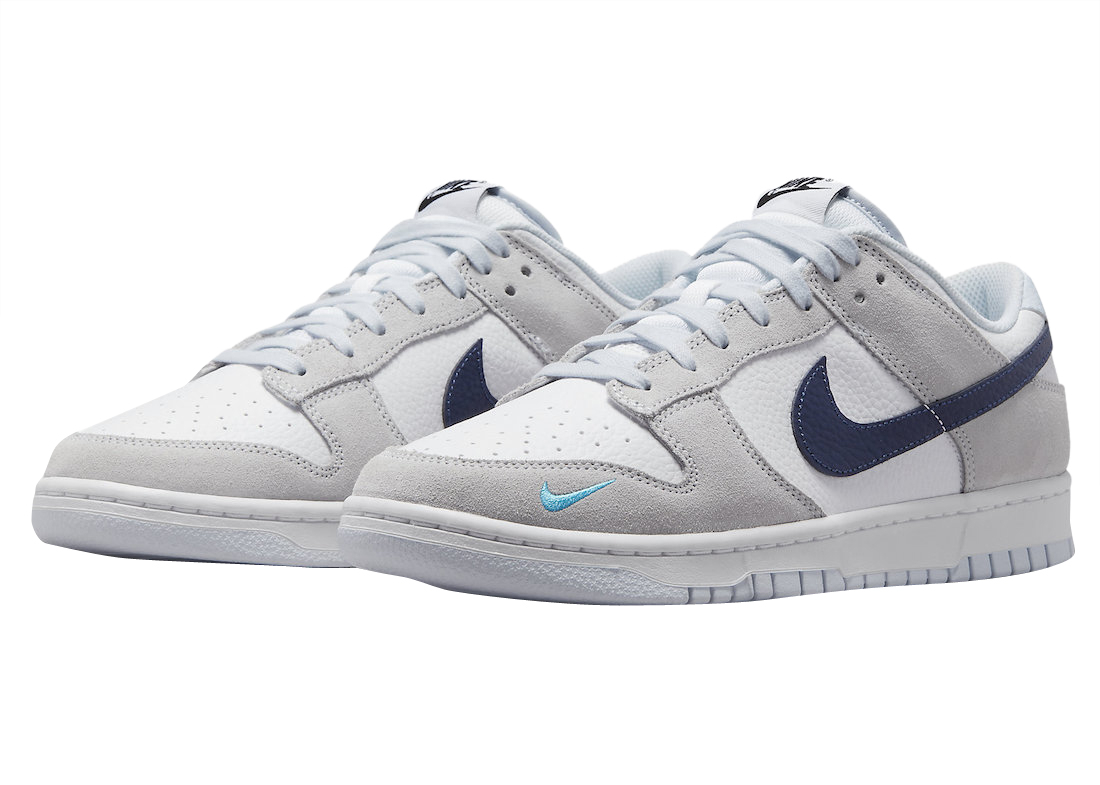 Dunk Low Gets Hit With Aqua Mini Swooshes FJ4227-001 - vstockx