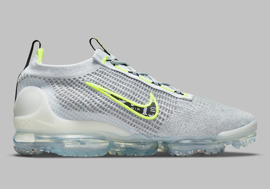 Air Vapormax 2021 Flyknit 'Logo Pack-Wolf Grey Volt' DB1550-005 - vstockx