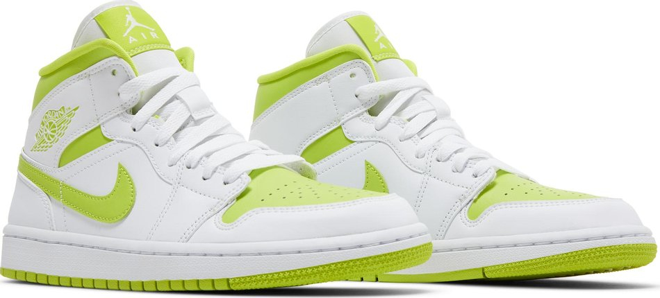 Wmns Air Jordan 1 Mid  White Lime  BQ6472-131 - vstockx