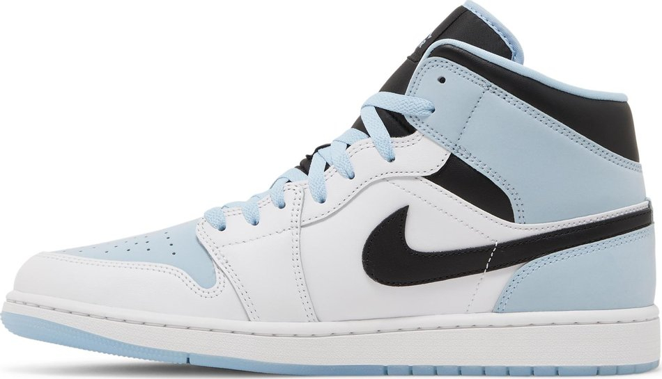 Air Jordan 1 Mid SE  White Ice Blue  DV1308-104 - vstockx