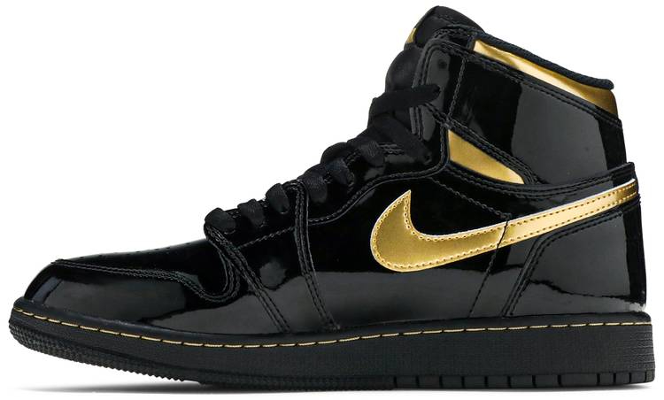 Air Jordan 1 Retro High OG GS  Black Metallic Gold  575441-032 - vstockx