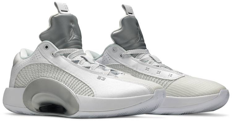 Air Jordan 35 Low PF  White Metallic Silver  CW2459-100 - vstockx