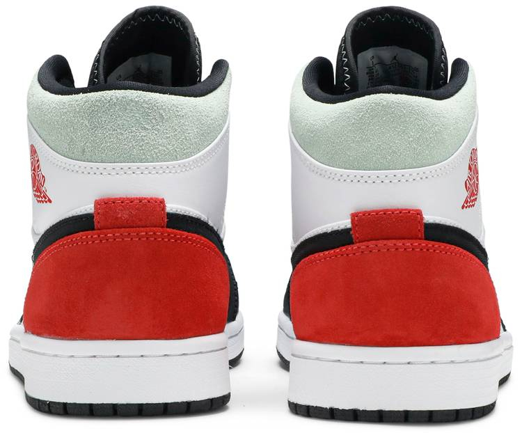 Air Jordan 1 Mid SE  Red Black Toe  852542-100 - vstockx