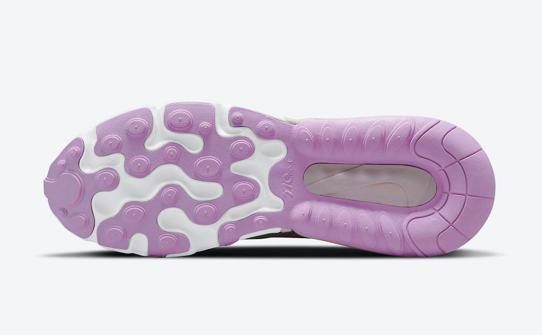 Air Max 270 React in White and Light Violet CZ1609-100 - vstockx