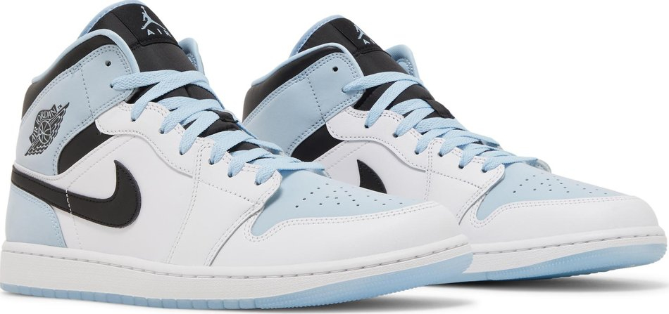 Air Jordan 1 Mid SE  White Ice Blue  DV1308-104 - vstockx