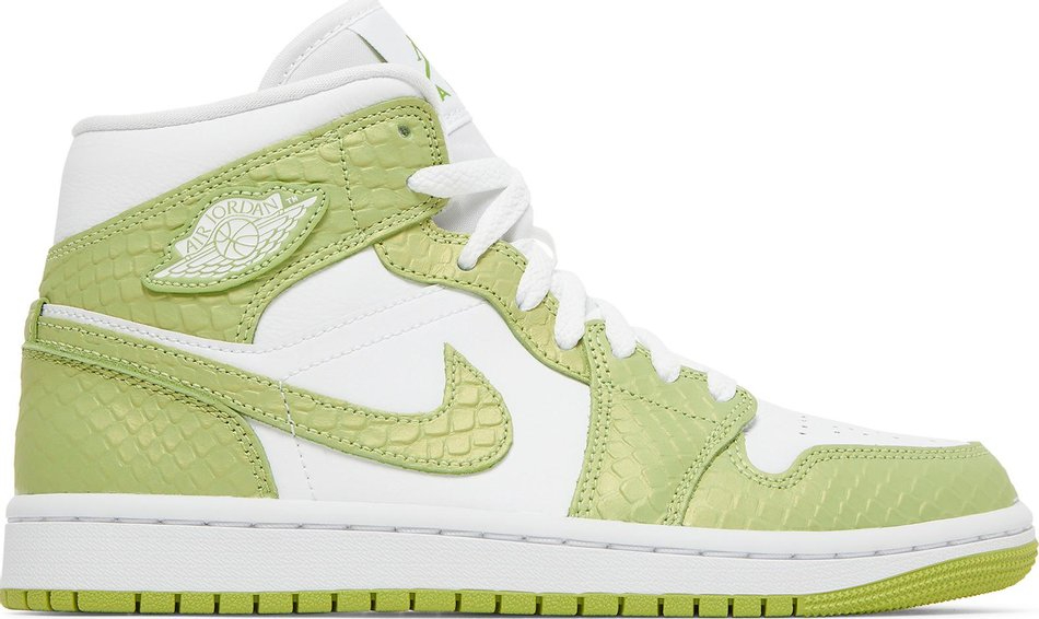 Wmns Air Jordan 1 Mid SE  Green Python  DV2959-113 - vstockx