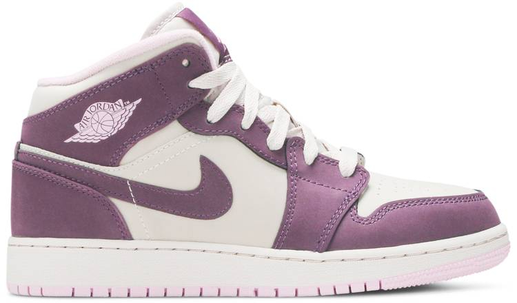 Air Jordan 1 Retro Mid GS  Pro Purple  555112-500 - vstockx