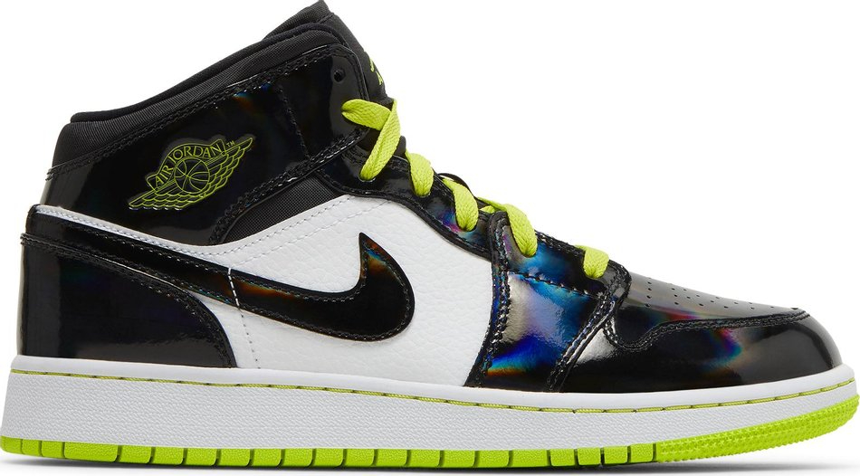 Air Jordan 1 Mid SE GS  Black Cyber  BQ6931-003 - vstockx