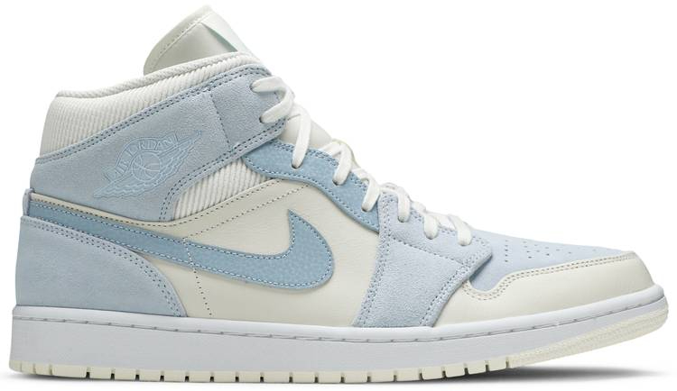 Air Jordan 1 Mid SE  Sail Light Blue  DA4666-100 - vstockx