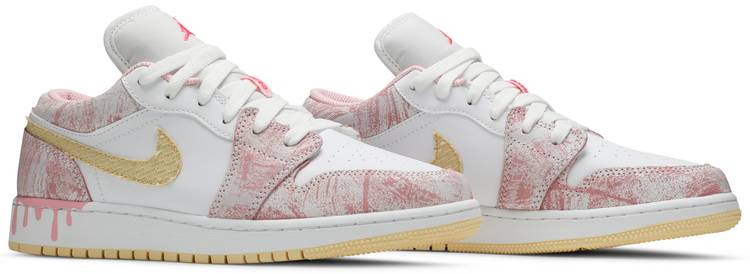 Air Jordan 1 Low GS  Strawberry Ice Cream  CW7104-601 - vstockx