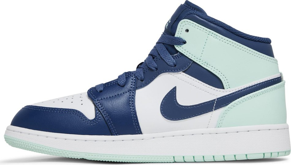 Air Jordan 1 Mid GS  Blue Mint  554725-413 - vstockx