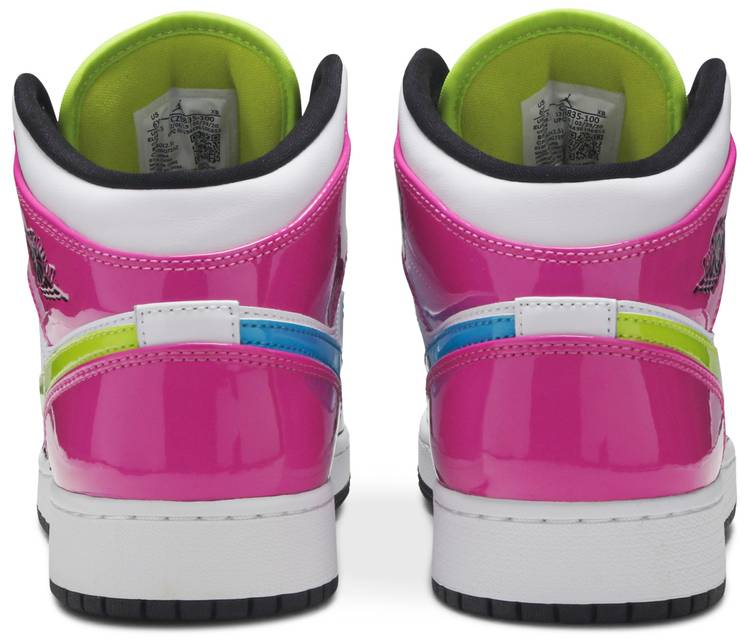 Air Jordan 1 Mid SE GS  Cyber Active Fuchsia  CZ9835-100 - vstockx