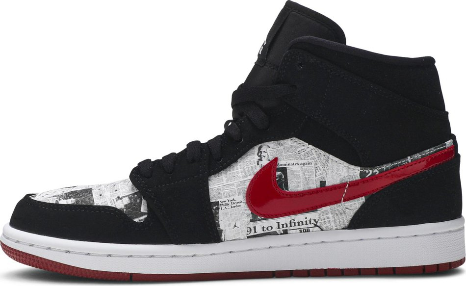 Air Jordan 1 Mid SE  Newspaper Air Times  852542-061 - vstockx