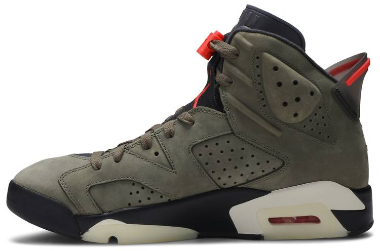 Travis Scott x Air Jordan 6 Retro  Olive  CN1084-200 - vstockx