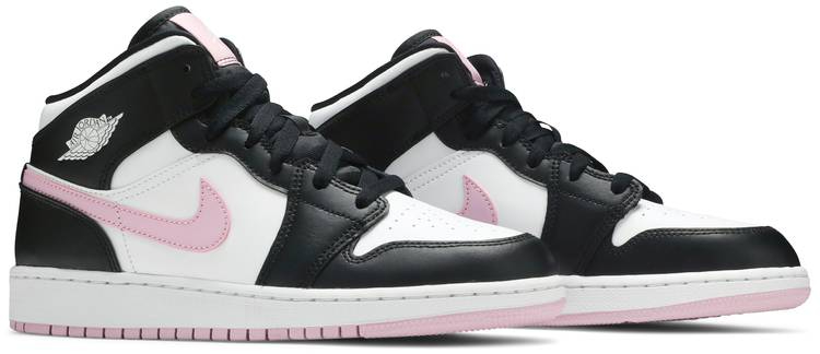 Air Jordan 1 Mid  White Light Arctic Pink  555112-103 - vstockx
