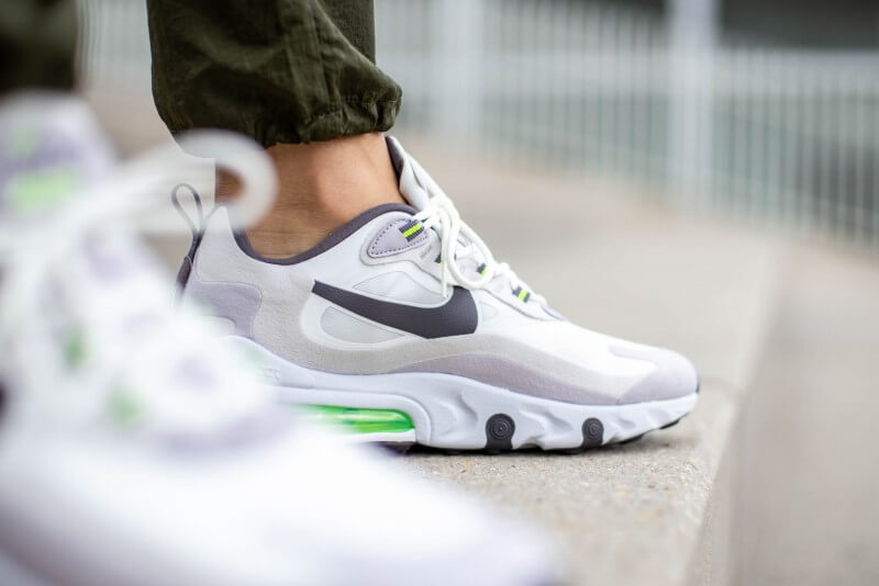Air Max 270 React 'White Grey Electric Green' CI3866-100 - vstockx