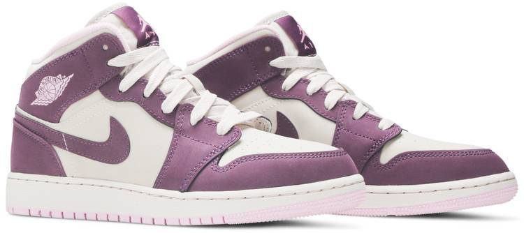 Air Jordan 1 Retro Mid GS  Pro Purple  555112-500 - vstockx