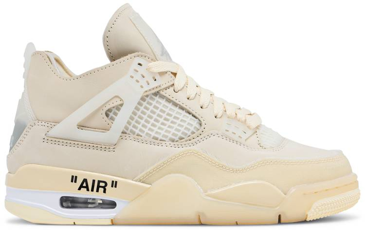 Off-White x Wmns Air Jordan 4 SP  Sail  CV9388-100 - vstockx