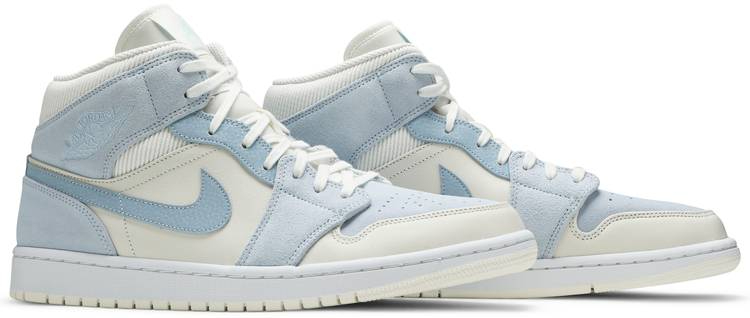Air Jordan 1 Mid SE  Sail Light Blue  DA4666-100 - vstockx