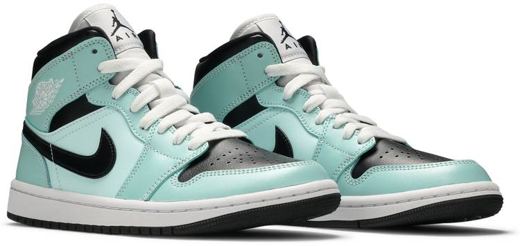 Wmns Air Jordan 1 Mid  Aqua Black  BQ6472-300 - vstockx