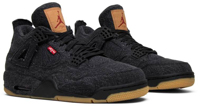 Levi s x Air Jordan 4 Retro  Black Denim  AO2571-001 - vstockx
