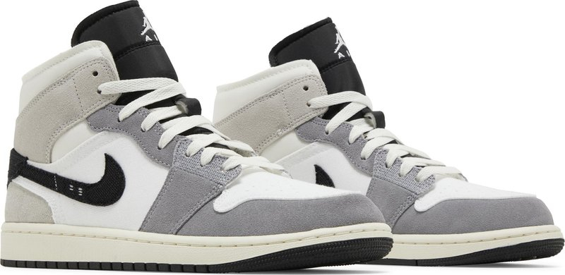 Air Jordan 1 Mid SE Craft  Inside Out   Cement Grey  DZ4136-002 - vstockx