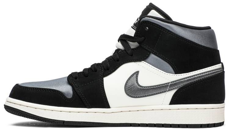 Air Jordan 1 Mid SE  Satin Smoke Grey  852542-011 - vstockx