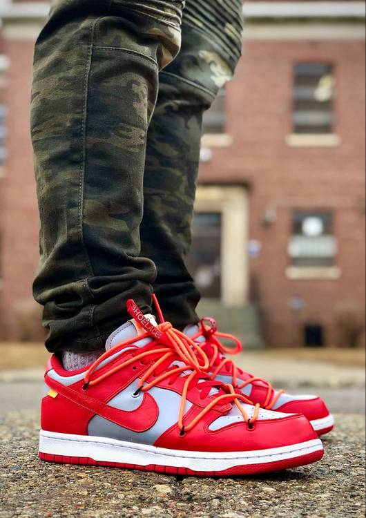 Off-White x Dunk Low  University Red  CT0856-600 - vstockx