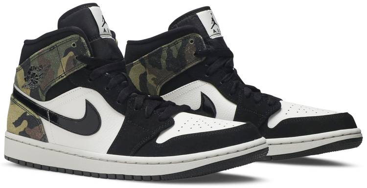 Air Jordan 1 Mid  Camo  CW5490-001 - vstockx
