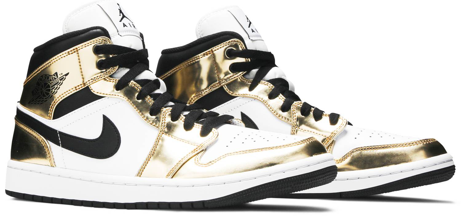 Air Jordan 1 Mid SE  Metallic Gold  DC1419-700 - vstockx