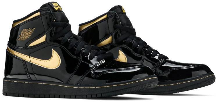 Air Jordan 1 Retro High OG GS  Black Metallic Gold  575441-032 - vstockx