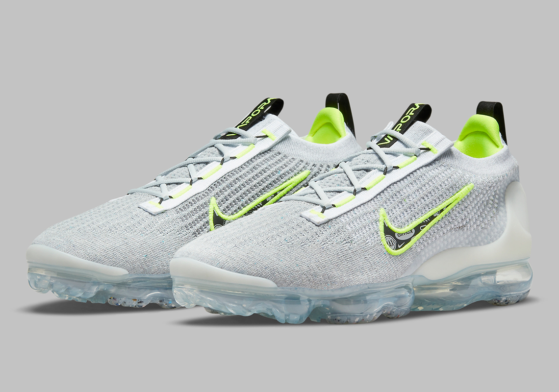 Air Vapormax 2021 Flyknit 'Logo Pack-Wolf Grey Volt' DB1550-005 - vstockx